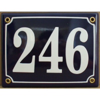 Huisnummer bord 'extra 3' 17x13 cm